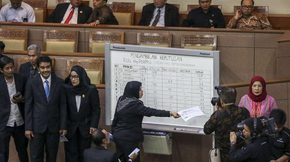 Lewat Voting, DPR Setujui Perppu Ormas Jadi Undang-Undang
