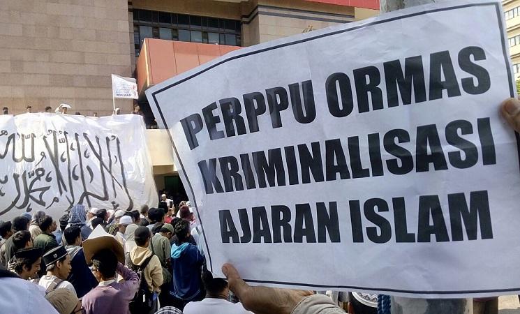 Perppu Pembubaran Ormas Dinilai Bentuk Lain Kediktatoran Berbungkus Konstitusi