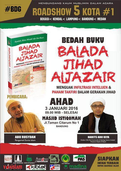 Hadirilah! Bedah Buku 'Balada Jihad Al-Jazair' di Bandung
