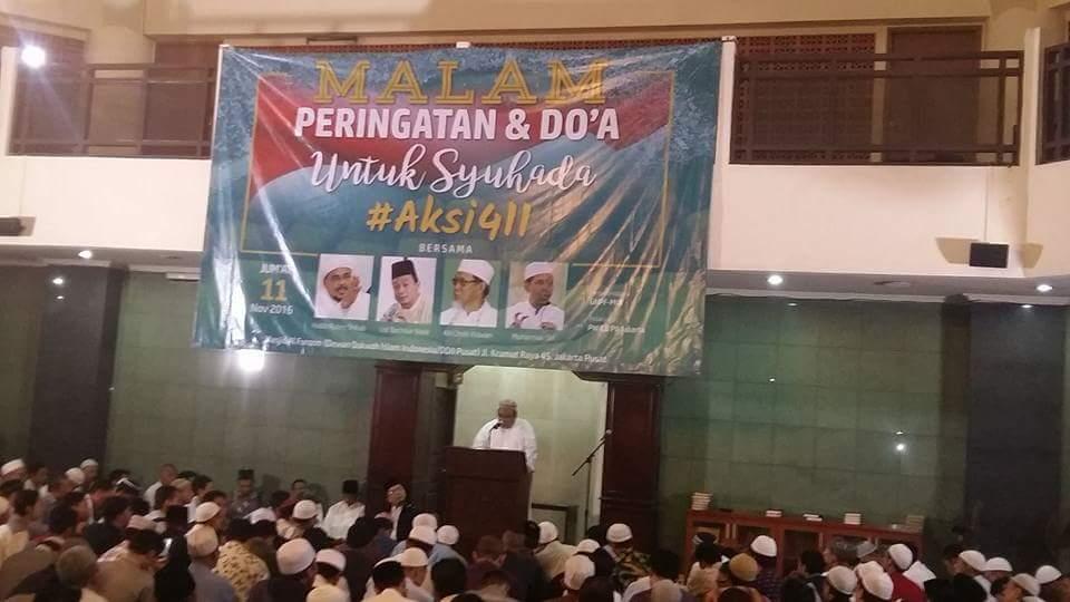 Gelar Malam Peringatan dan Doa Syuhada Aksi 411, KB-PII Jakarta Galang Donasi Kemanusiaan