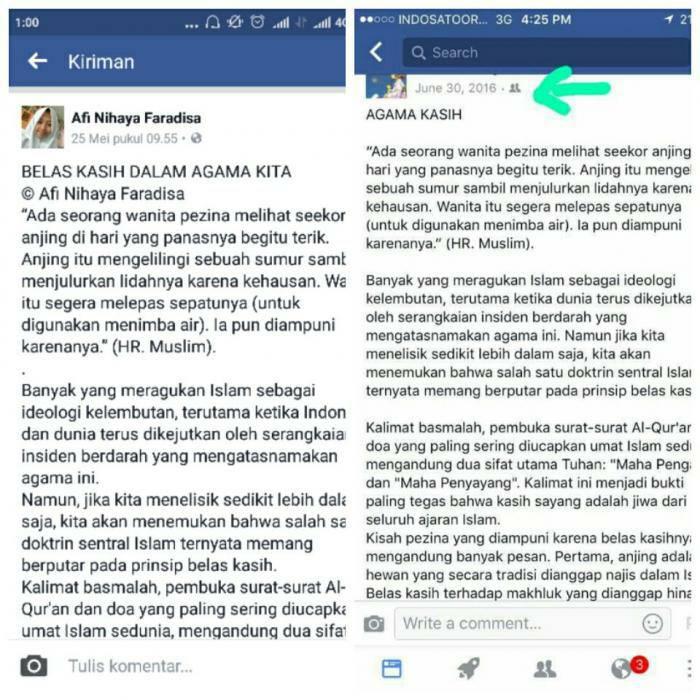 Afi Nihaya Diduga Plagiat