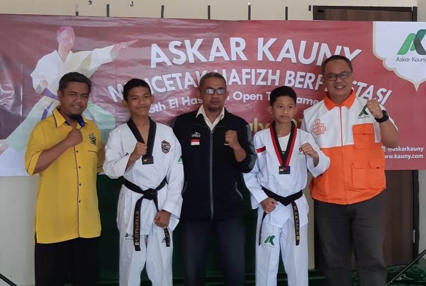 Askar Kauny Kirim Dua Atlet Penghafal Quran ke Kejuaran Dunia Taekwondo di Yordania