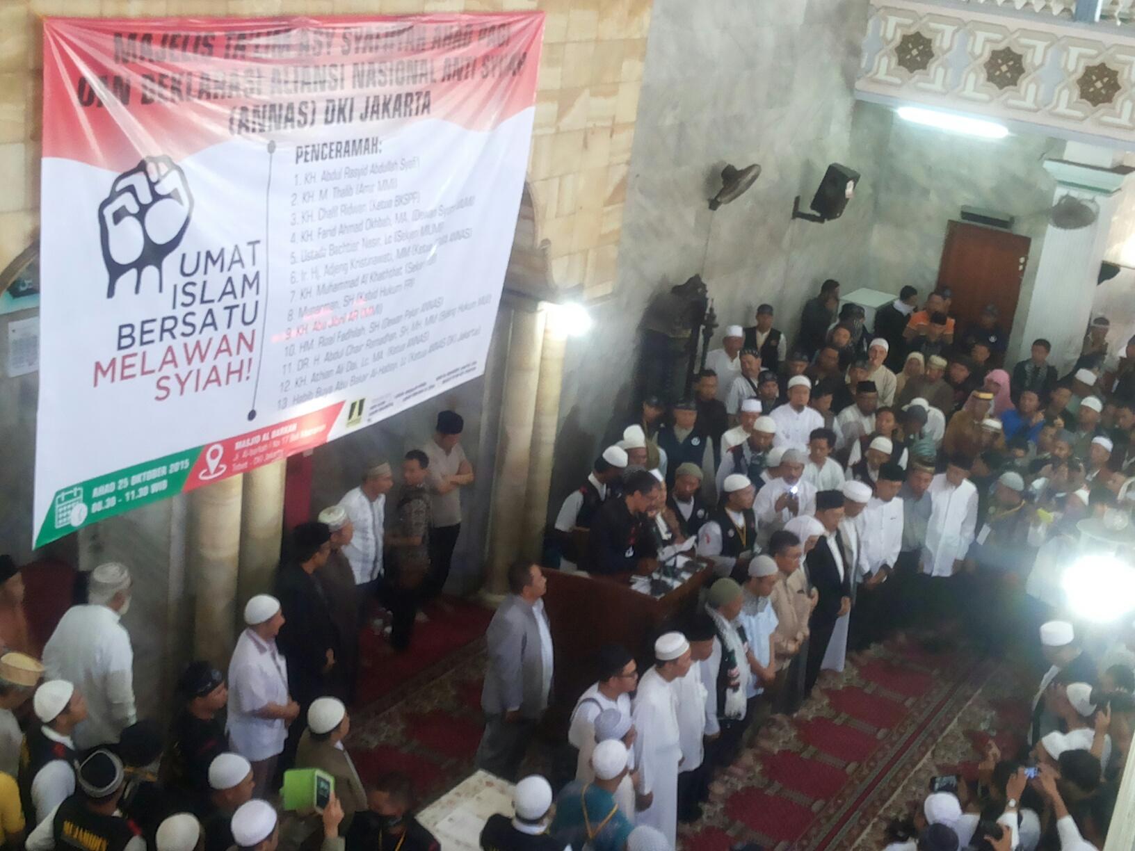 Deklarasi Aliansi Nasional Anti-Syiah Jakarta Dihadiri Ribuan Umat Islam