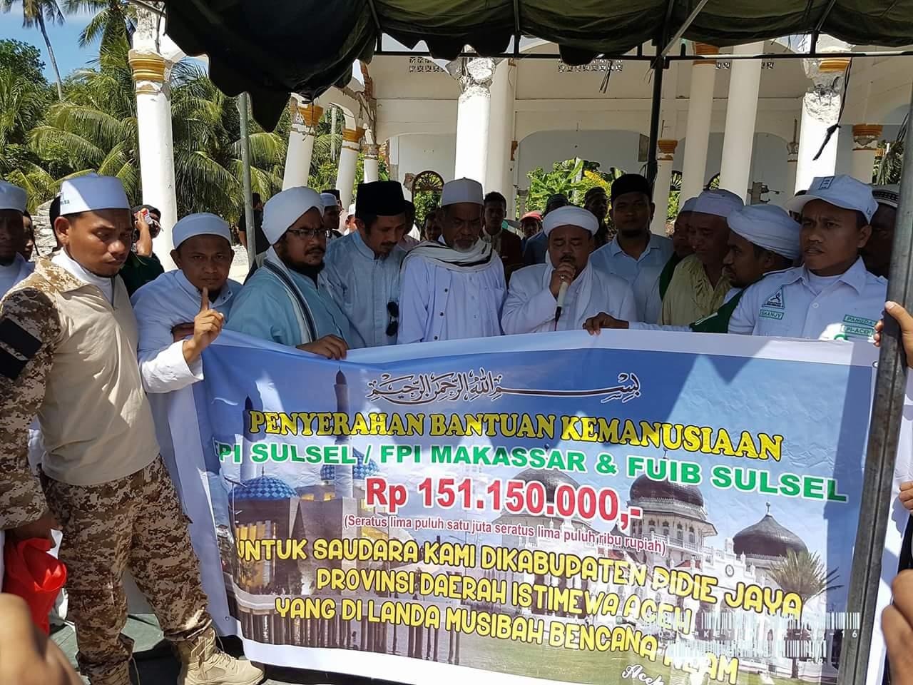 Habib Rizieq dan Para Pimpinan GNPF-MUI Kunjungi Lokasi Gempa  Pidie Jaya