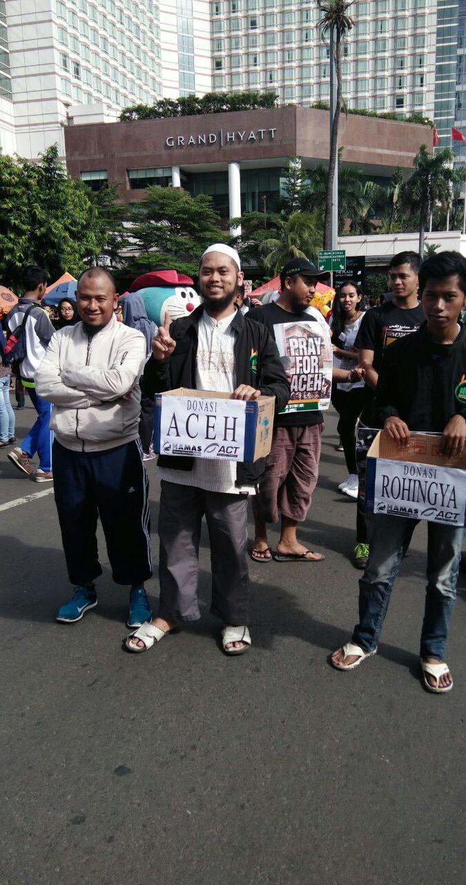 Hamas Tanah Abang Gelar Aksi Solidaritas Aceh, Rohingya, dan Aleppo di CFD