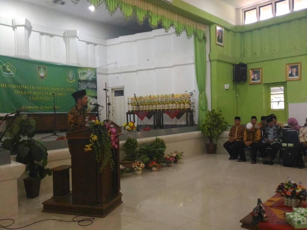 Kafilah MTQ Pelajar Surakarta Diharapkan Dapat Bersaing di Tingkat Provinsi