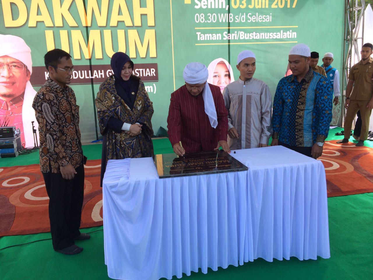 Aa Gym Resmikan Masjid Quba di Aceh, Pasca Roboh Diterpa Gempa