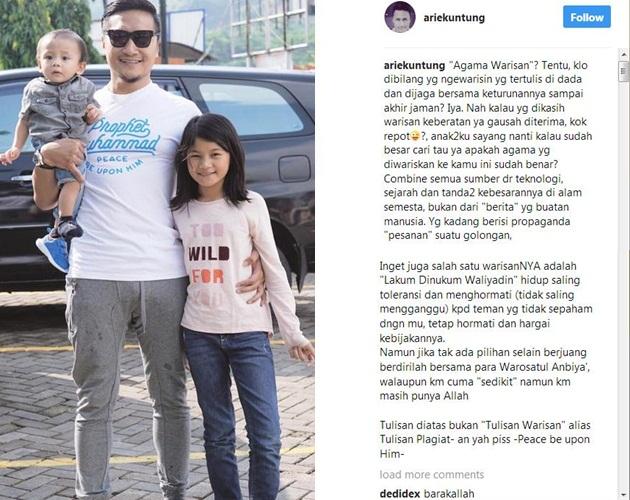 Keren! Arie Untung Sindir Tulisan 