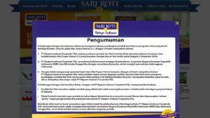 Pengumuman Klarifikasi Terkait Aksi 212 Menghilang dari Web Sari Roti