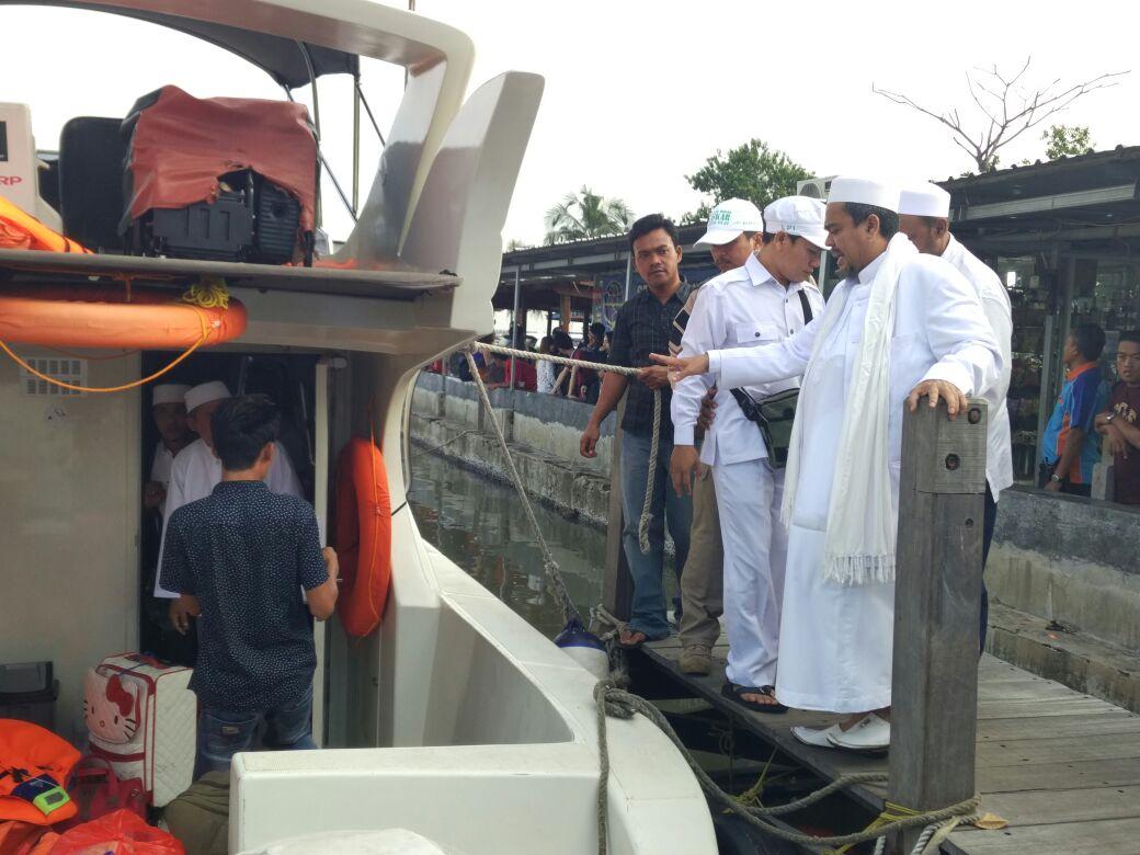 Habib Rizieq dan Sejumlah Ormas Islam Lakukan Safari Dakwah di Kepulauan Seribu