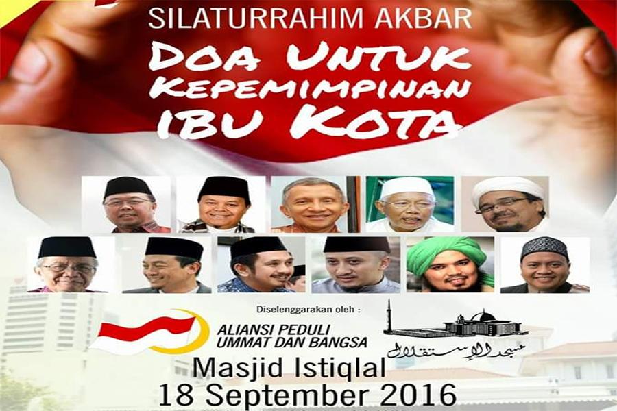 Izin Silaturrahim Akbar Dibatalkan, Panitia Tetap Anjurkan Umat Islam Shalat Dzuhur di Istiqlal