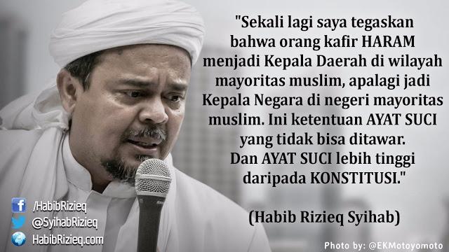 Setelah Sebarkan Stiker tentang Pemimpin Kafir, Fanpage Habib Rizieq 'Dihukum' Facebook 30 Hari