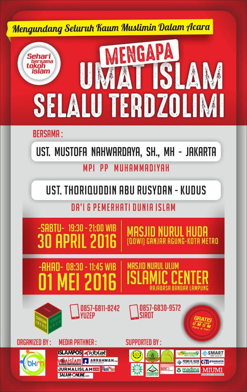 Hadiri Tabligh Akbar Sehari Bersama Tokoh Islam di Lampung