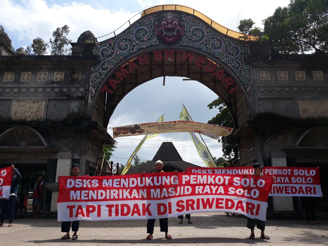 Dibangun di Tanah Bukan Milik Pemkot, Umat Islam Solo Tolak Pembangunan Masjid Raya di Sriwedari