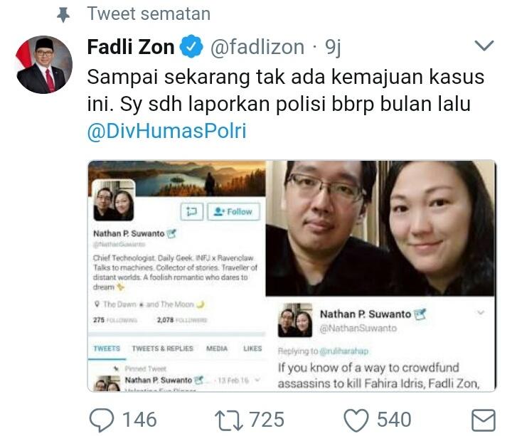 Fadli Zon Kritik Buzzer Istana Penyebar Hoax dan Ujaran Kebecian yang Tak Tersentuh Hukum