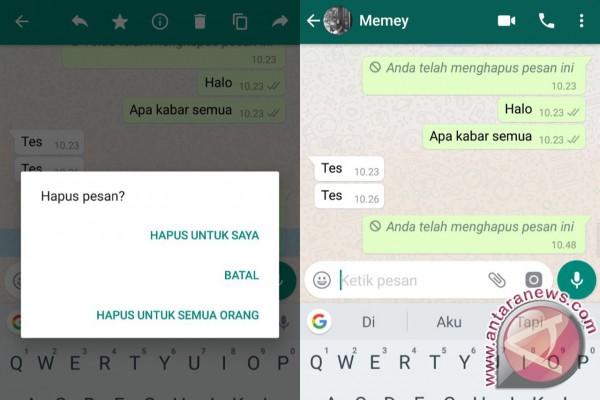 Whatsapp Kini Ada Fitur Hapus Pesan yang Telah Terkirim