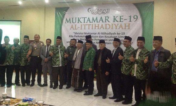 KH Ma'ruf Amin Buka Muktamar Al Ittihadiyah ke 19