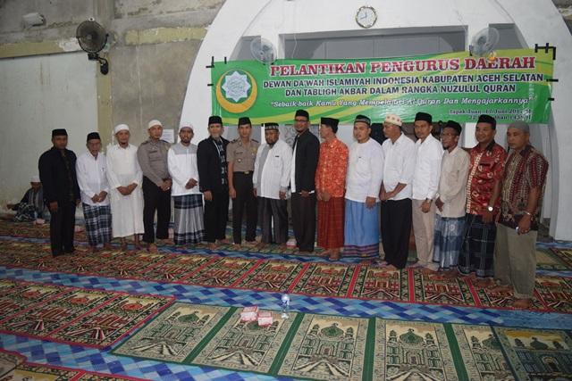 Pelantikan Pengurus Dewan Dakwah Aceh Selatan Dibarengi Peringatan Nuzulul Quran