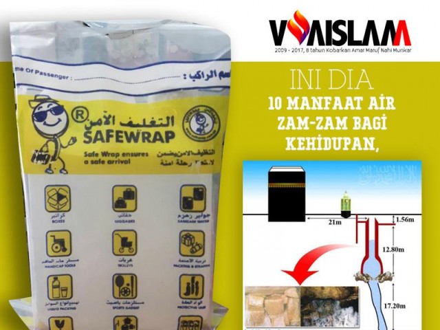 Khasiat Zam-zam, Sesuai Niat Yang Minum –