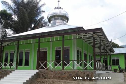 Setelah 3 Kali Dibakar OTK, Masjid Fisabilillah Toba Samosir Dibangun Lagi