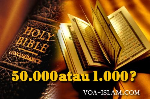 Menjawab Tudingan Kristen 1: Soal Selisih Angka 49 Ribu  dalam Al-Qur'an