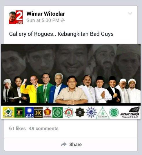 Sebut 'Bajingan', Wimar Witoe​lar Harus Minta Maaf Pada PP Muhammadiyah