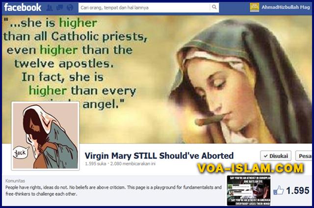 Akun Bunda Maria Aborsi dan Mengisap Ganja Gegerkan Kristen 