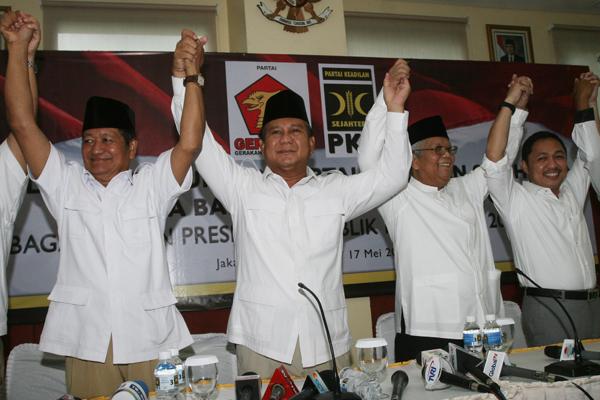 Prabowo, Didukung PKS, PPP, dan PAN, Golkar-Demokrat Belum Jelas?