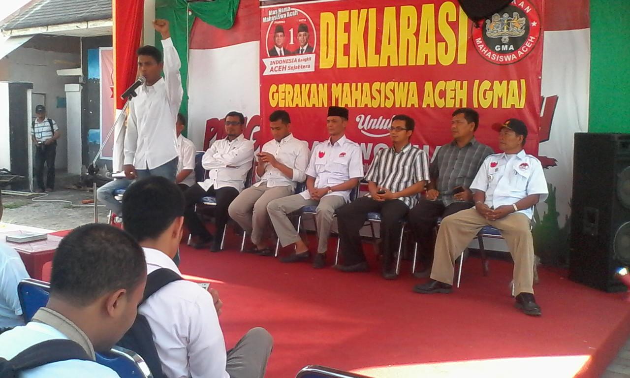 Dukungan 25 BEM Indonesia, UBK dan Aliansi Mahasiswa se-Aceh Pada Prabowo-Hatta