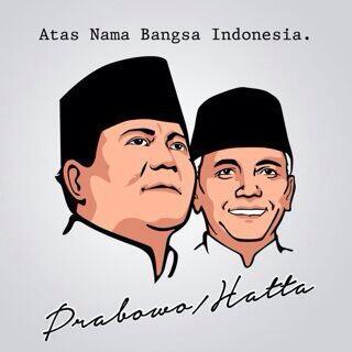 Prabowo Hatta Meraih 55,25 %, Sedangkan Jokowi-JK 42,41 %