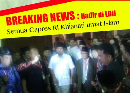 Astagfirullah, Jokowi & Prabowo Hadir di Rapimnas LDII. Umat Islam Dikhianati?