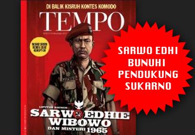 Sarwo Edhi Wibowo, Mertua SBY Dalangi Pembunuhan Pendukung Sukarno