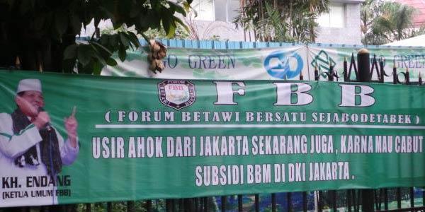 Forum Betawi Bersatu se-Jabotabek: Menyerukan Usir Ahok