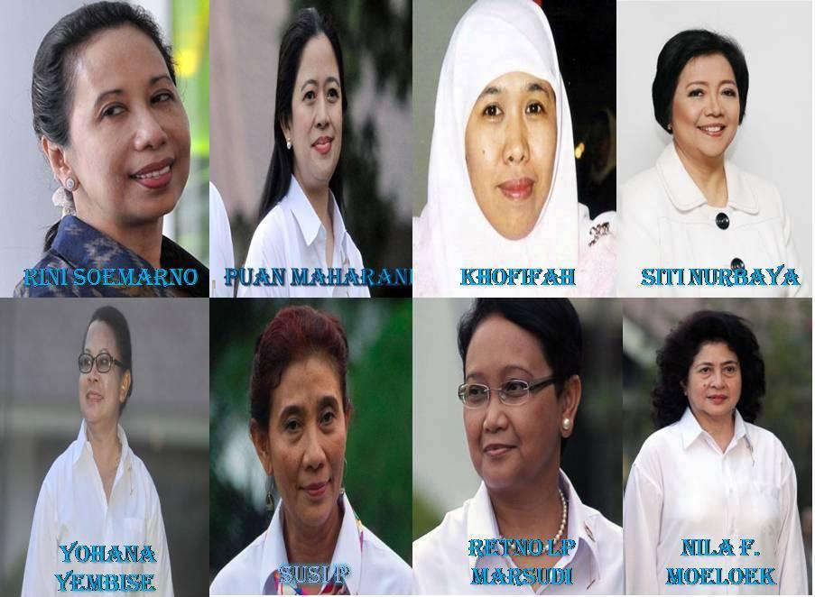 8 Srikandi di Kabinet Jokowi-JK; Mampukah Mengeluarkan Perempuan dari Keterpurukannya?