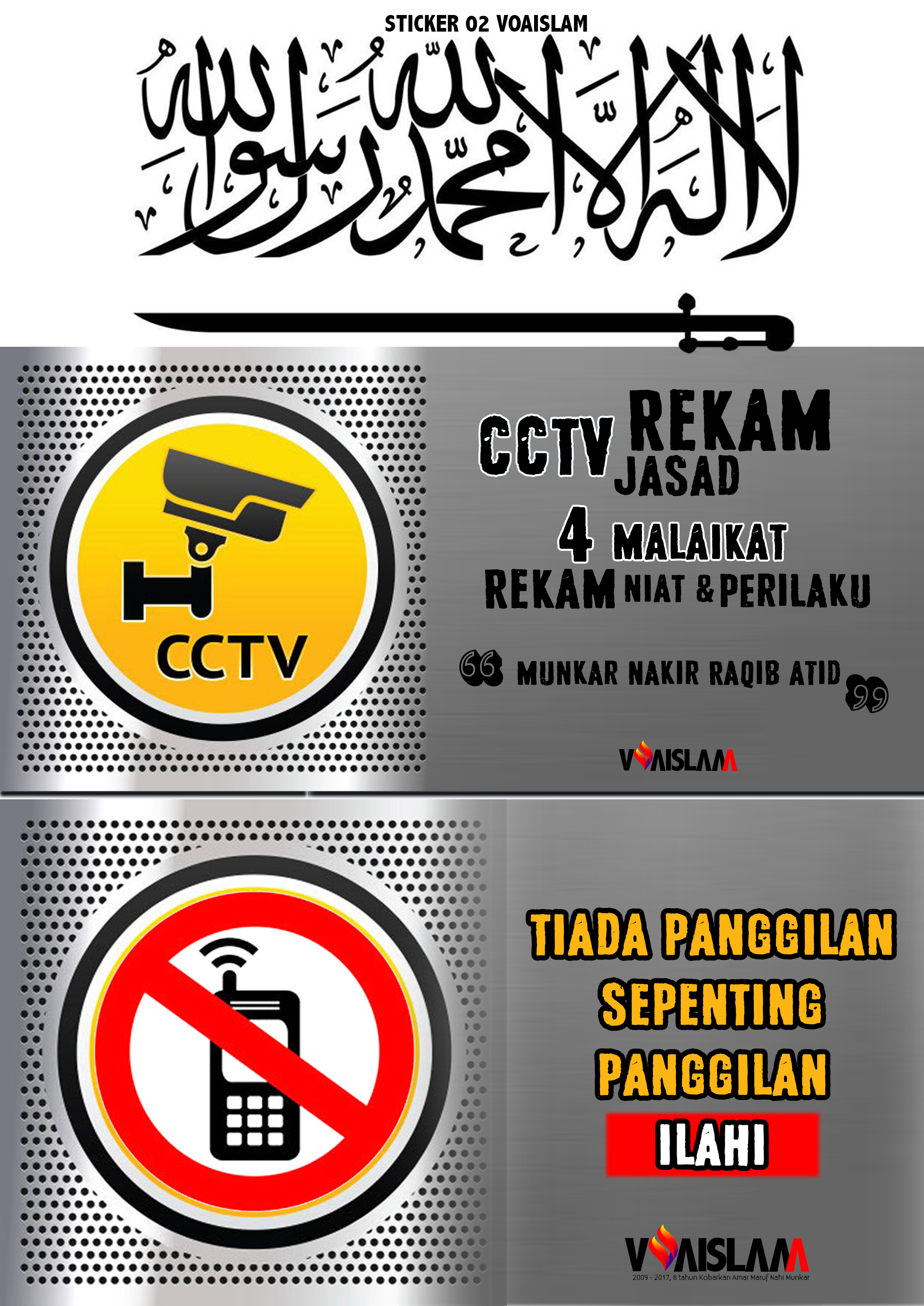 Stiker Dakwah Voa Islam