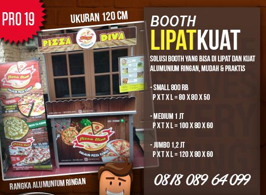 Booth Lipat Bahan Alumunium, Praktis, Ringan, Kuat dan Murah 