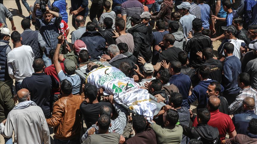 Warga Gaza Gelar Shalat Jenazah untuk Korban Pembantaian Israel