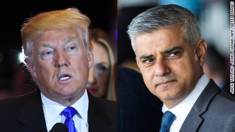 Trump HIna Walikota London Sadiq Khan