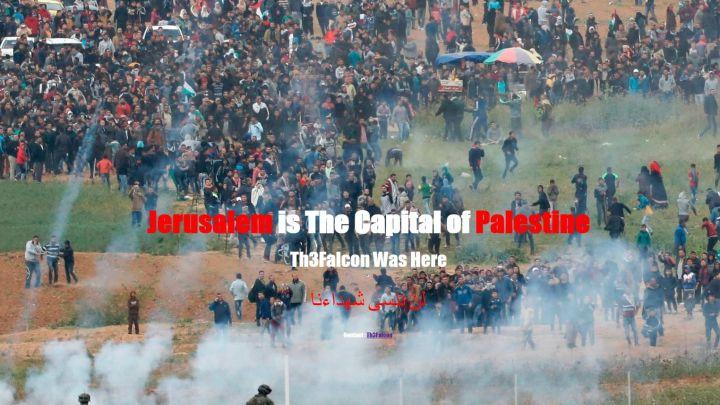 Situs Israel Diretas, Homepage Diganti Gambar Bentrokan Gaza dan Tulisan Yerusalem Ibukota Palestina