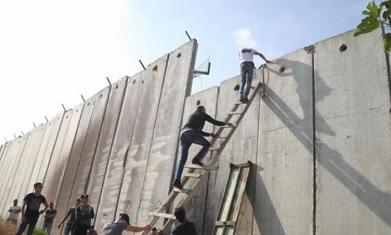 Subhanallah, Pemuda Palestina Panjat Tembok Pemisah Israel Demi untuk Beribadah di Masjid Al-Aqsa