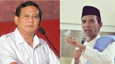 Mungkinkah Prabowo Kalah di Pilpres 2019 jika UAS Tolak Dijadikan Cawapres?
