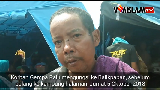 [Video] 2000 Orang Korban Gempa Tsunami Palu Mengungsi ke Bandara Balikpapan