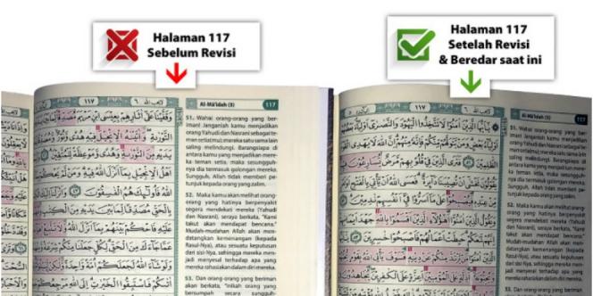 Kemenag Tegur Keras Penerbit Al-Quran Tanpa Al Maidah Ayat 51-57