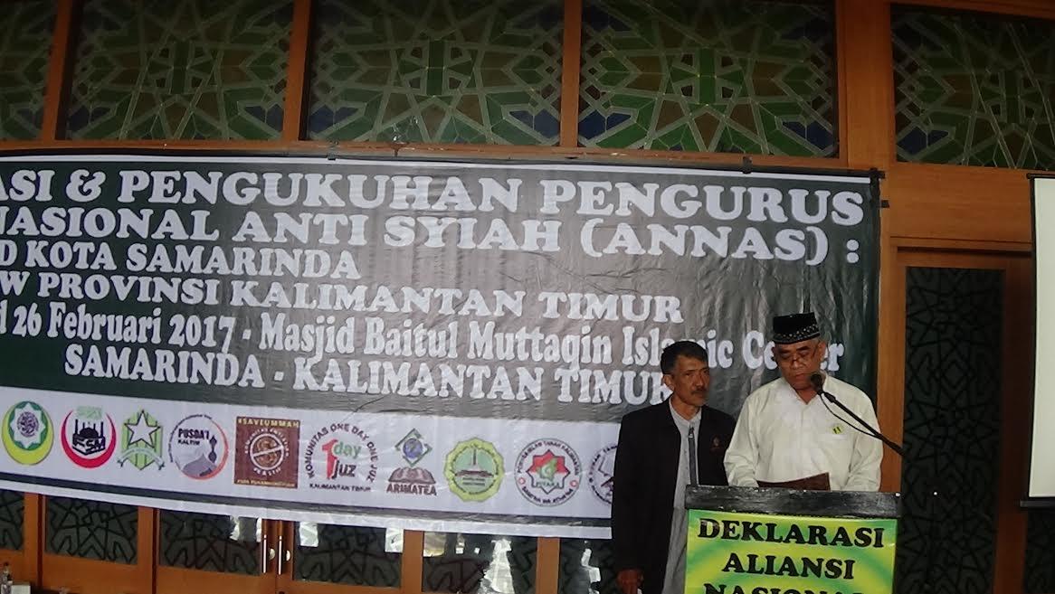 KH Athian Ali Kukuhkan Pengurus ANNAS Kalimantan Timur dan Samarinda