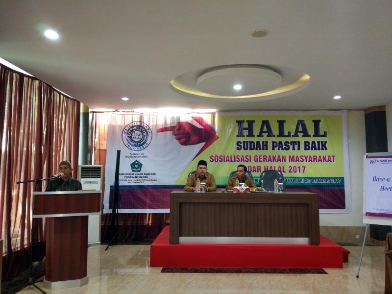 Kemenag Aceh Gelar Sosialisasi Gerakan Masyarakat Sadar Halal