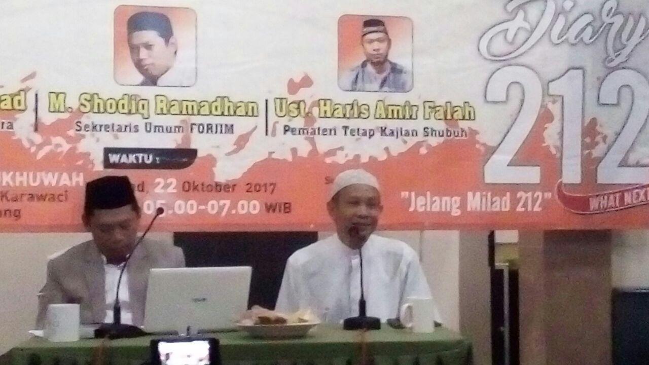 Wartawan Senior: Umat Islam Bersatu pada Momen 212